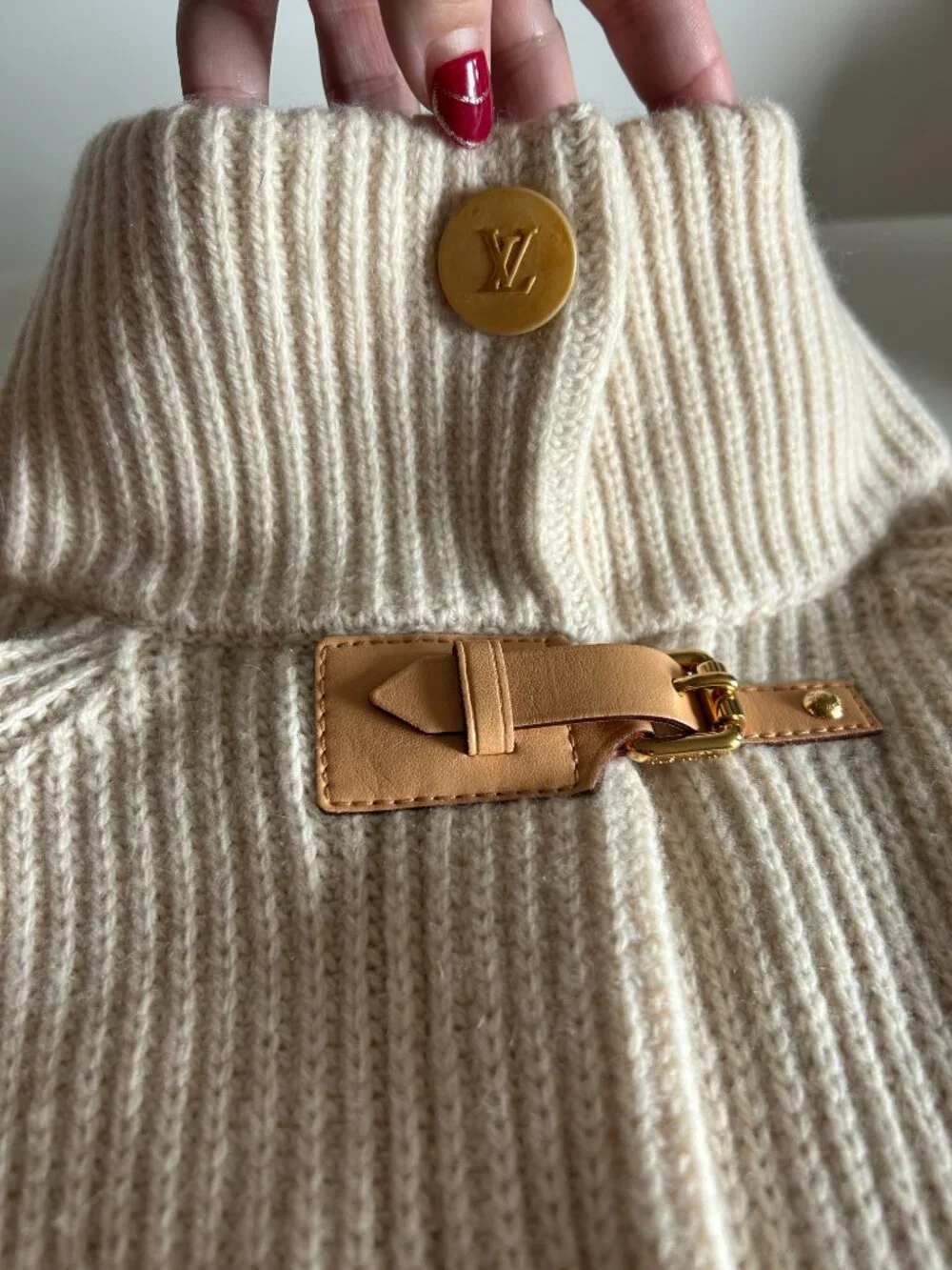 Louis Vuitton Cardigan Sweater, Size S (roomy, S/M fit) Wool Cashmere